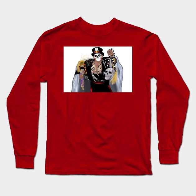 Papa Shango Long Sleeve T-Shirt by speciezasvisuals